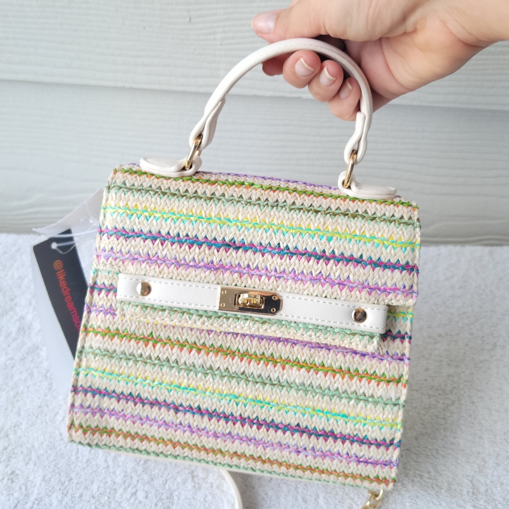 Like Dreams Wicker tote purse